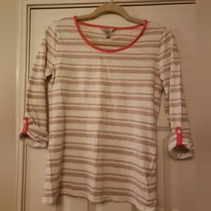 Womans Banana Republic Striped Cotton Shirt Size Small